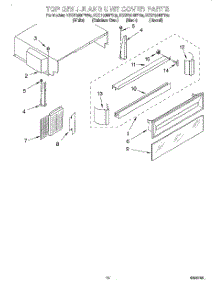 09 - Top Grille And Unit Cover parts for Kitchenaid Refrigerator KSSP36MFB05 from AppliancePartsPros.com