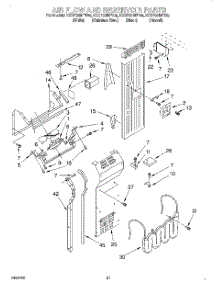 14 - Air Fowl And Reservoir parts for Kitchenaid Refrigerator KSSP36MFB05 from AppliancePartsPros.com