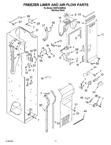 08 - Freezer Liner And Air Flow Parts parts for Kitchenaid Refrigerator KSSP42QMS00 from AppliancePartsPros.com