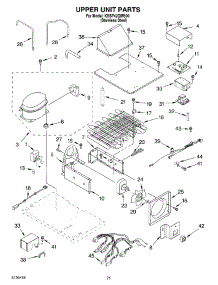 13 - Upper Unit Parts parts for Kitchenaid Refrigerator KSSP42QMS00 from AppliancePartsPros.com