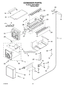 15 - Icemaker Parts parts for Kitchenaid Refrigerator KSSP42QMS00 from AppliancePartsPros.com