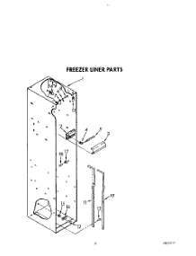 04 - Freezer Liner parts for Kitchenaid Refrigerator KSSS42MWX01 from AppliancePartsPros.com