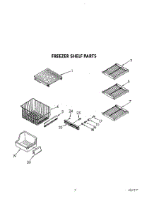 06 - Freezer Shelf parts for Kitchenaid Refrigerator KSSS42MWX01 from AppliancePartsPros.com