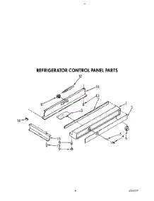 08 - Refrigerator Control Panel parts for Kitchenaid Refrigerator KSSS42MWX01 from AppliancePartsPros.com