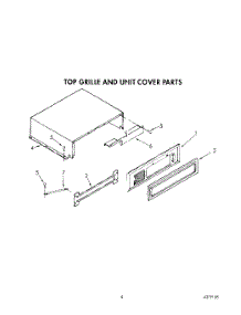 03 - Top Grille And Unit Cover parts for Kitchenaid Refrigerator KSSS42MAX03 from AppliancePartsPros.com
