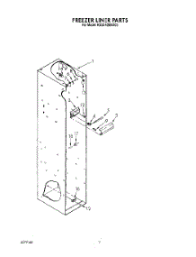 05 - Freezer Liner parts for Kitchenaid Refrigerator KSSS42MAX03 from AppliancePartsPros.com