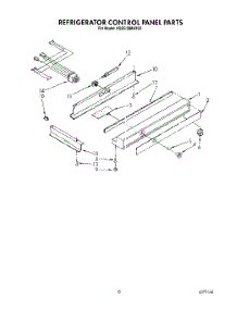 06 - Refrigerator Control Panel parts for Kitchenaid Refrigerator KSSS42MAX03 from AppliancePartsPros.com