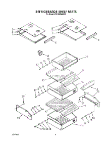 07 - Refrigerator Shelf parts for Kitchenaid Refrigerator KSSS42MAX03 from AppliancePartsPros.com