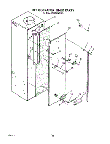16 - Refrigerator Liner parts for Kitchenaid Refrigerator KSSS42MWX01 from AppliancePartsPros.com