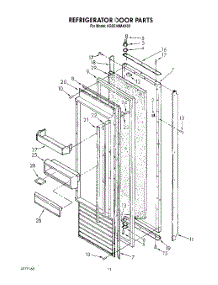 09 - Refrigerator Door parts for Kitchenaid Refrigerator KSSS42MAX03 from AppliancePartsPros.com