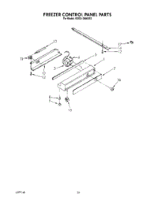 15 - Freezer Control Panel parts for Kitchenaid Refrigerator KSSS42MAX03 from AppliancePartsPros.com