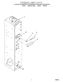 03 - Freezer Liner parts for Kitchenaid Refrigerator KSSP48QHW00 from AppliancePartsPros.com