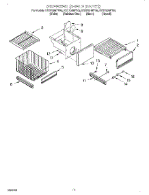 08 - Freezer Shelf parts for Kitchenaid Refrigerator KSSP36MFW05 from AppliancePartsPros.com