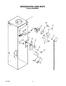 04 - Refrigerator Liner parts for Kitchenaid Refrigerator KSSS48DAW00 from AppliancePartsPros.com