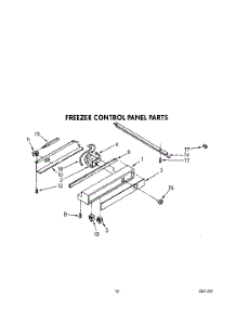 12 - Freezer Control Panel parts for Kitchenaid Refrigerator KSSS48DAW00 from AppliancePartsPros.com