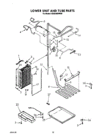 15 - Lower Unit And Tube parts for Kitchenaid Refrigerator KSSS48DAW00 from AppliancePartsPros.com