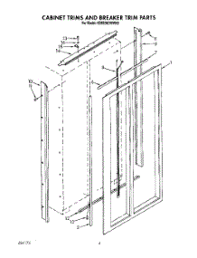 02 - Cabinet Trims And Breaker Trim parts for Kitchenaid Refrigerator KSSS36DWW02 from AppliancePartsPros.com