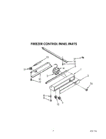 05 - Freezer Control Panel parts for Kitchenaid Refrigerator KSSS36DWW02 from AppliancePartsPros.com