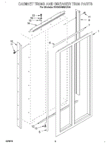 02 - Cabinet Trims And Breaker Trim parts for Kitchenaid Refrigerator KSSS36MAX05 from AppliancePartsPros.com
