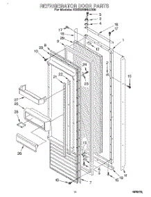 09 - Refrigerator Door parts for Kitchenaid Refrigerator KSSS36MAX05 from AppliancePartsPros.com