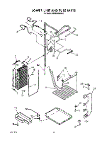 14 - Lower Unit And Tube parts for Kitchenaid Refrigerator KSSS36DWW02 from AppliancePartsPros.com