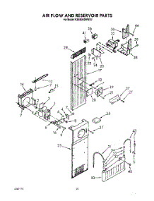 15 - Air Flow And Reservoir parts for Kitchenaid Refrigerator KSSS36DWW02 from AppliancePartsPros.com