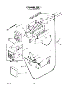 16 - Icemaker, Lit / Optional parts for Kitchenaid Refrigerator KSSS36DWW02 from AppliancePartsPros.com