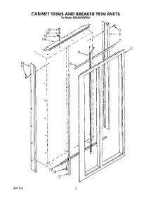 02 - Cabinet Trims And Breaker Trim parts for Kitchenaid Refrigerator KSSS36DWW01 from AppliancePartsPros.com