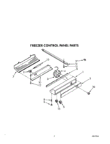 05 - Freezer Control Panel parts for Kitchenaid Refrigerator KSSS36DWW01 from AppliancePartsPros.com