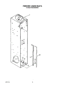 06 - Freezer Liner parts for Kitchenaid Refrigerator KSSS36DWW01 from AppliancePartsPros.com