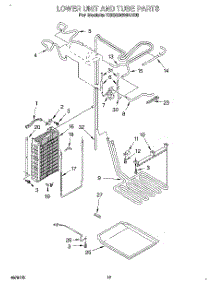 12 - Lower Unit And Tube parts for Kitchenaid Refrigerator KSSS36MAX05 from AppliancePartsPros.com