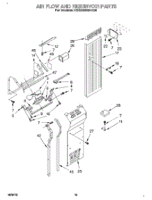 13 - Air Flow And Reservoir parts for Kitchenaid Refrigerator KSSS36MAX05 from AppliancePartsPros.com