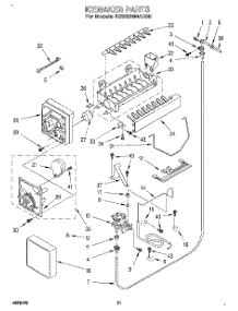 14 - Icemaker, Lit / Optional parts for Kitchenaid Refrigerator KSSS36MAX05 from AppliancePartsPros.com