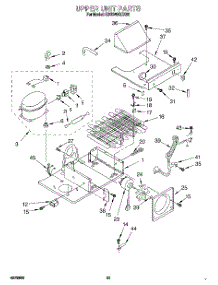 14 - Upper Unit parts for Kitchenaid Refrigerator KSSS48QDX00 from AppliancePartsPros.com