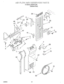14 - Air Flow And Reservoir parts for Kitchenaid Refrigerator KSSS42FJX00 from AppliancePartsPros.com