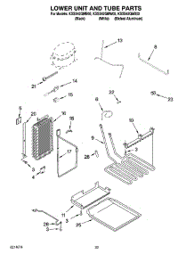 14 - Lower Unit And Tube Parts parts for Kitchenaid Refrigerator KSSS42QMW02 from AppliancePartsPros.com