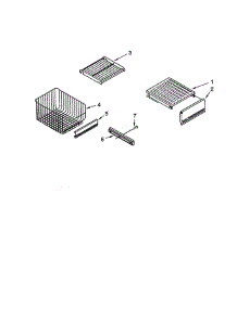Freezer Shelf parts for Kitchenaid Refrigerator KSSS36QJS00 from AppliancePartsPros.com