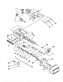 Motor And Ice Container parts for Kitchenaid Refrigerator KSSS36QJS00 from AppliancePartsPros.com