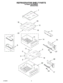 07 - Refrigerator Shelf Parts parts for Kitchenaid Refrigerator KSSP48QMS00 from AppliancePartsPros.com