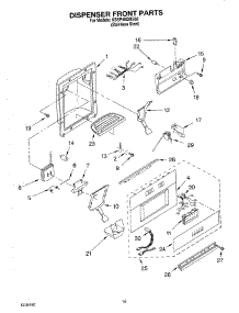 12 - Dispenser And Front Parts parts for Kitchenaid Refrigerator KSSP48QMS00 from AppliancePartsPros.com