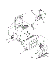 Dispenser Front parts for Kitchenaid Refrigerator KSSS36QJS00 from AppliancePartsPros.com