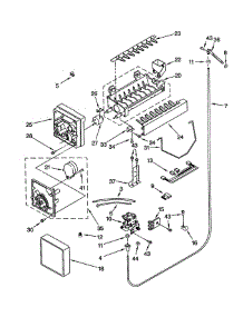 Icemaker parts for Kitchenaid Refrigerator KSSS36QJS00 from AppliancePartsPros.com