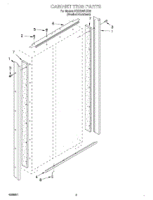 02 - Cabinet Trim parts for Kitchenaid Refrigerator KSSS36FJX00 from AppliancePartsPros.com