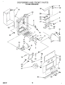 13 - Dispenser And Front parts for Kitchenaid Refrigerator KSSS42QDX02 from AppliancePartsPros.com