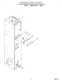 03 - Freezer Liner parts for Kitchenaid Refrigerator KSSP48QFB05 from AppliancePartsPros.com