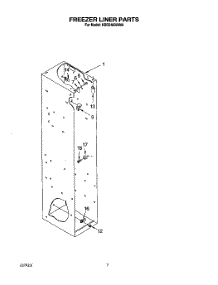 04 - Freezer Liner parts for Kitchenaid Refrigerator KSSS48DBX00 from AppliancePartsPros.com