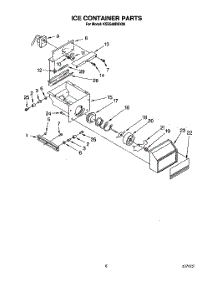 05 - Ice Container parts for Kitchenaid Refrigerator KSSS48DBX00 from AppliancePartsPros.com