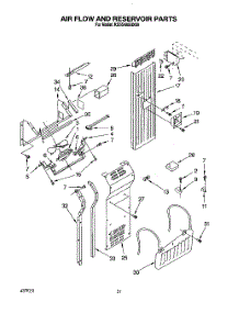 12 - Air Flow And Reservoir parts for Kitchenaid Refrigerator KSSS48DBX00 from AppliancePartsPros.com