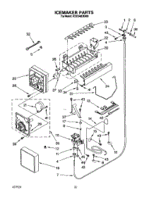 13 - Icemaker, Lit / Optional parts for Kitchenaid Refrigerator KSSS48DBX00 from AppliancePartsPros.com