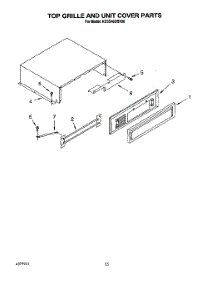 14 - Top Grille And Unit Cover parts for Kitchenaid Refrigerator KSSS48DBX00 from AppliancePartsPros.com